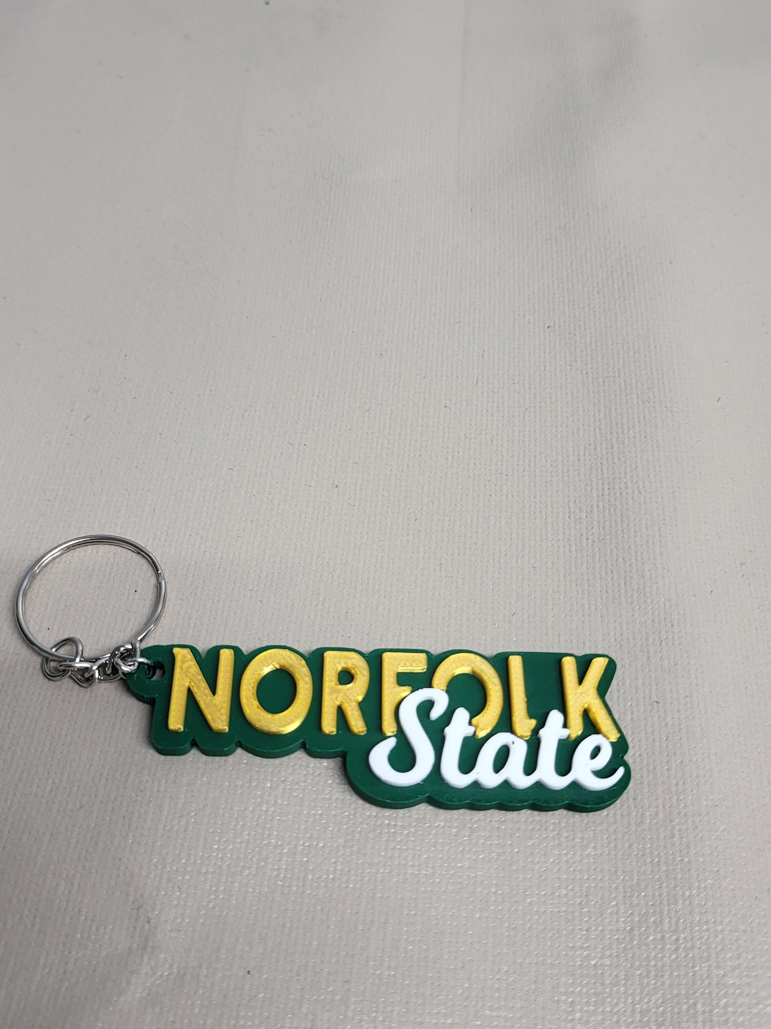Norfolk State University 3D Printed Keychain