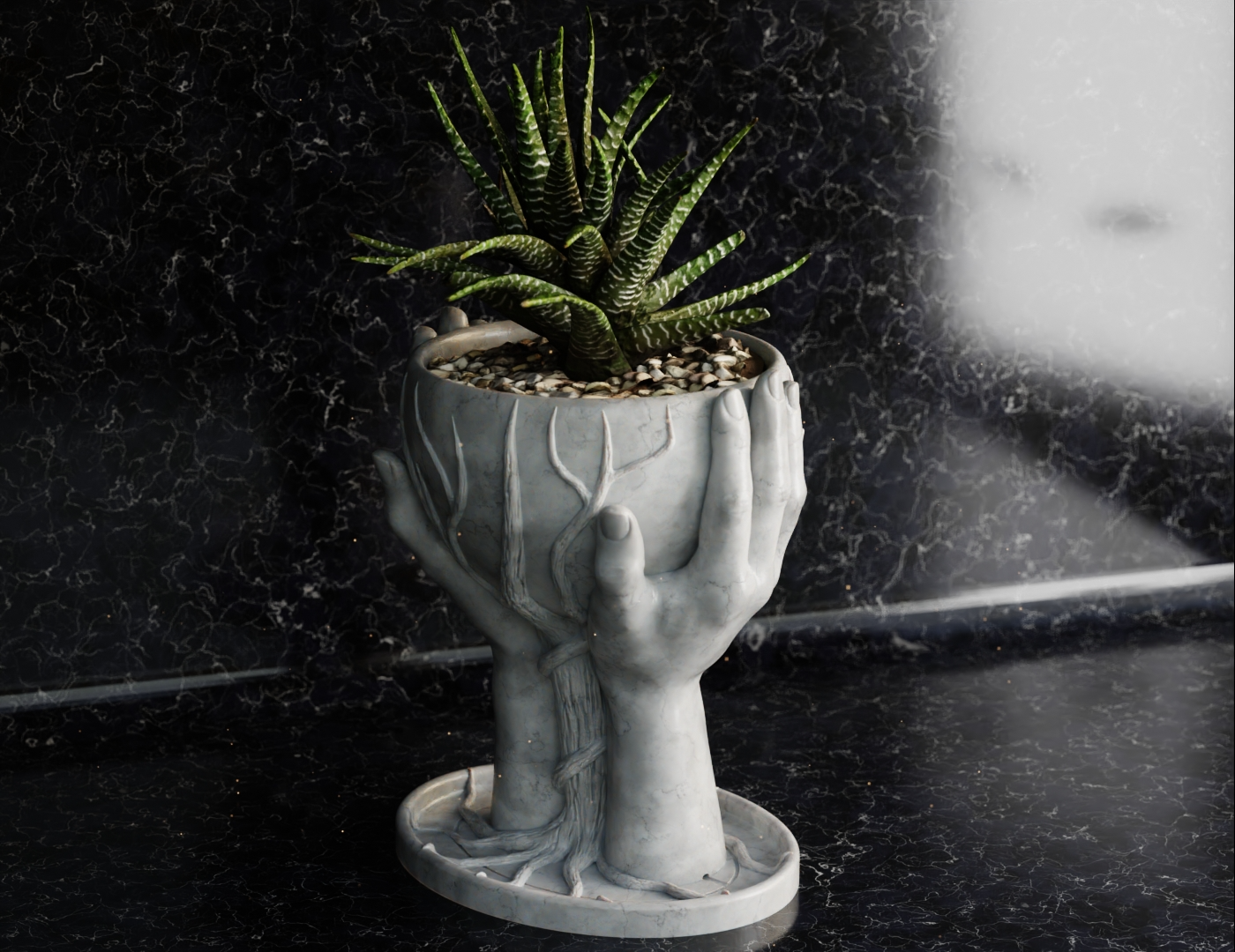 Rooted Grace 3D Printed Hand-Held Planter