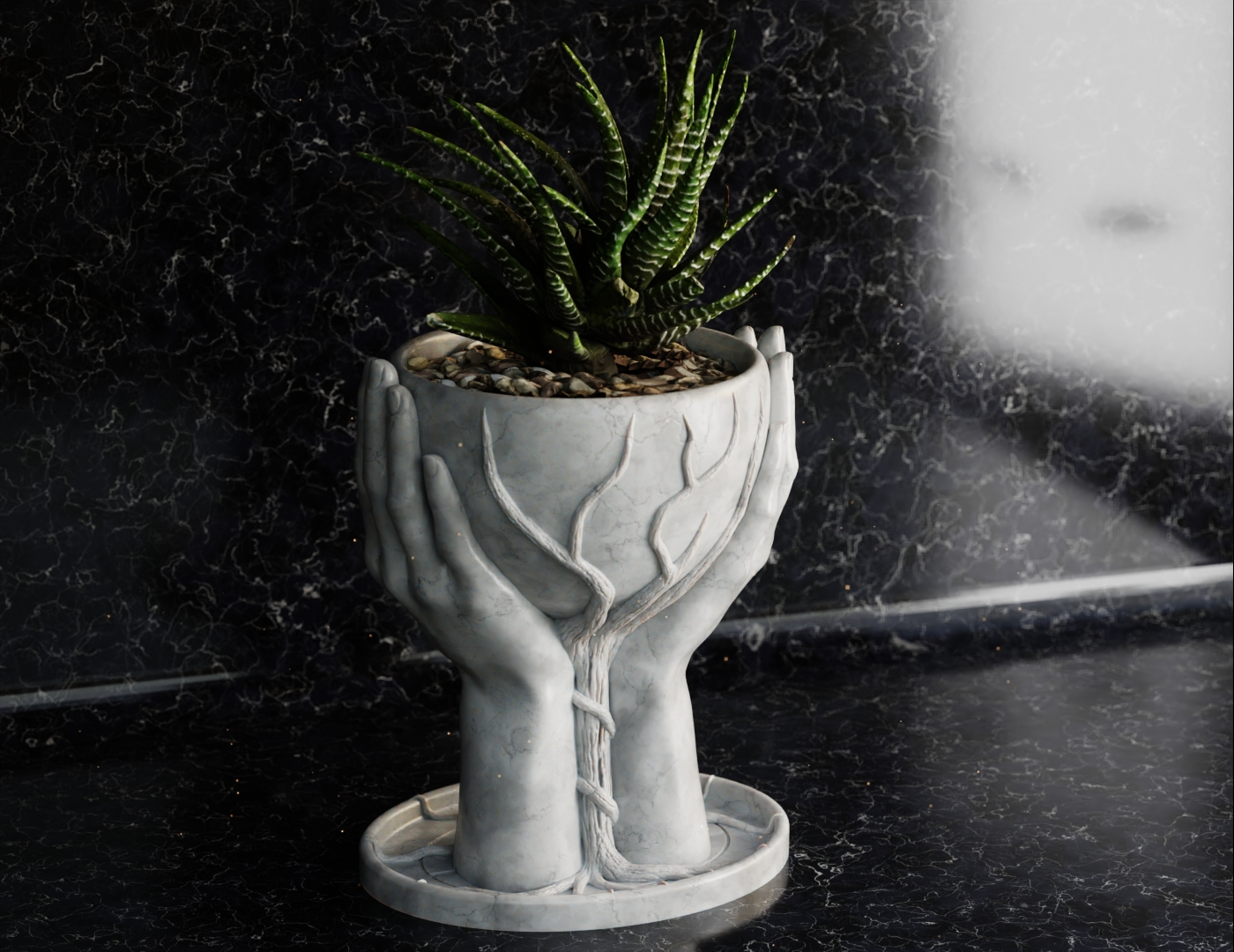 Rooted Grace 3D Printed Hand-Held Planter